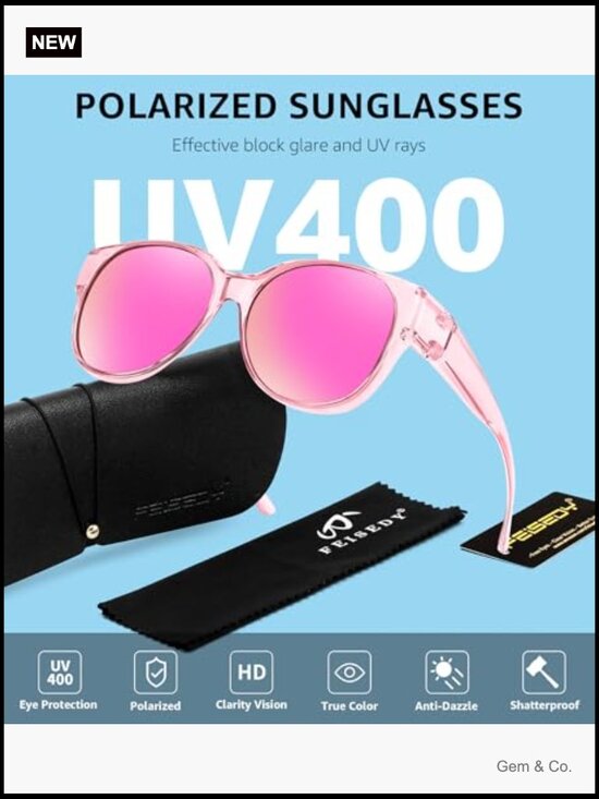 Fit Over Glasses Polarized Sunglasses UV400 Outdoor Driving